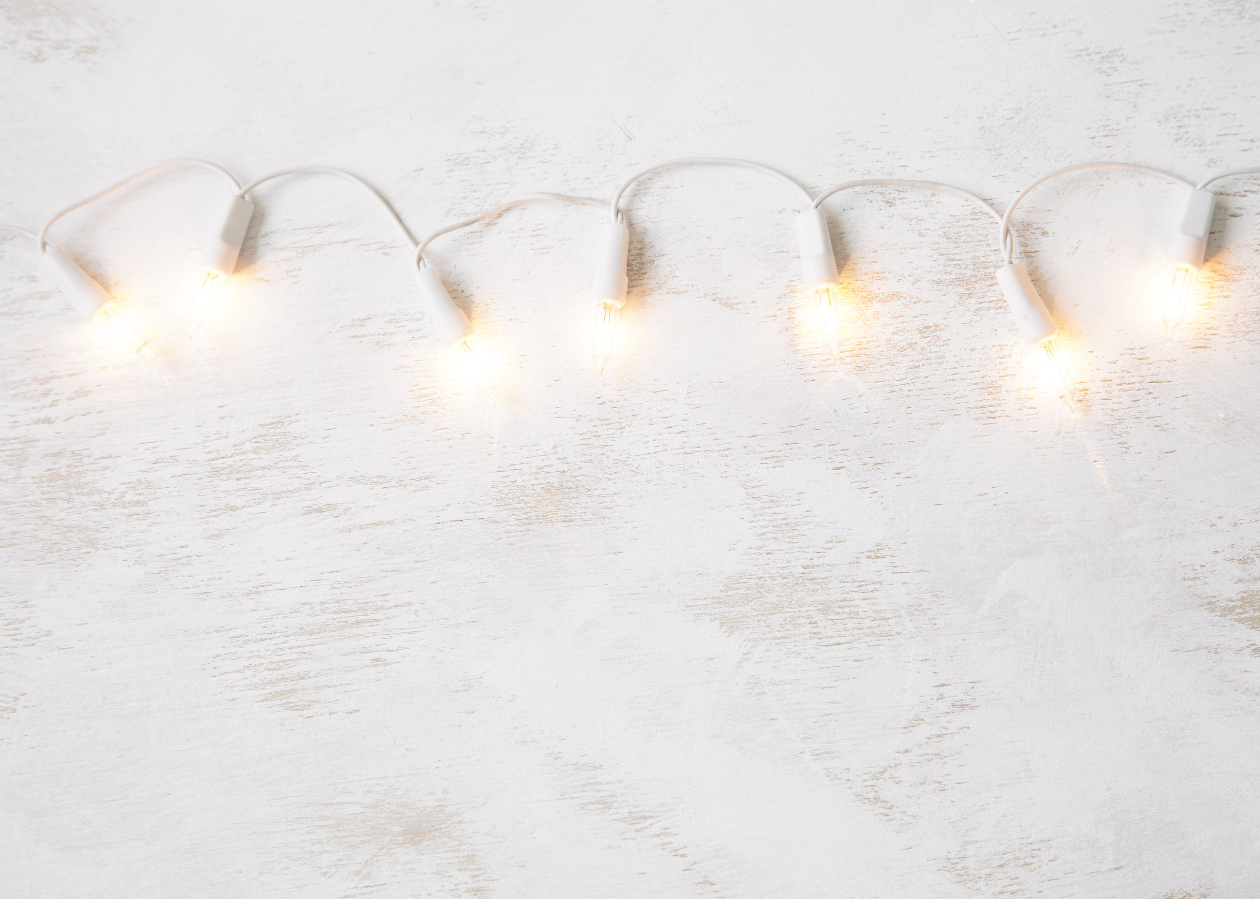 white string lights