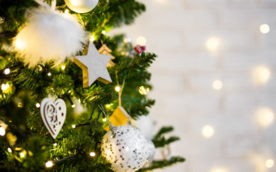 string lights on tree