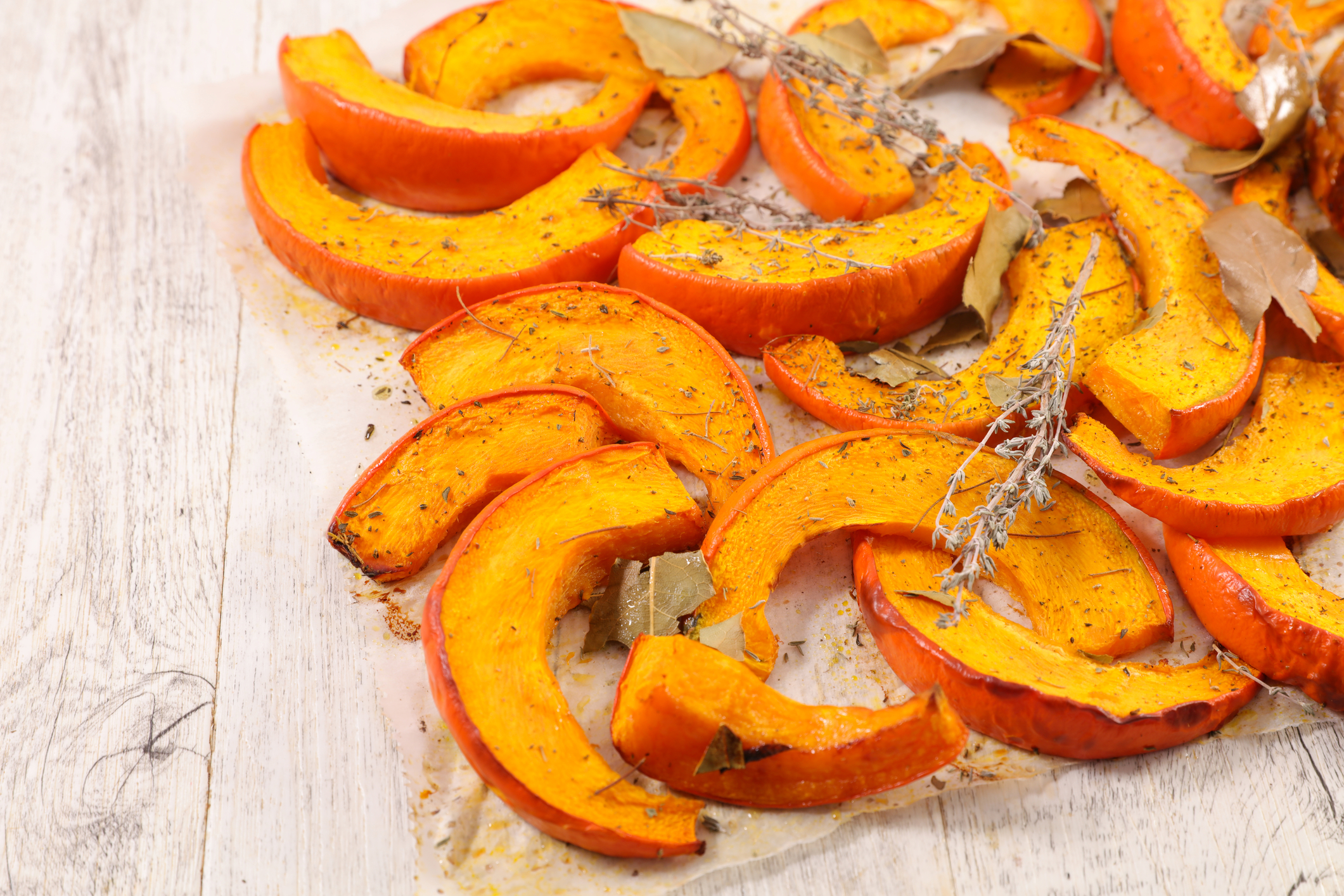 grilled pumpkin slices